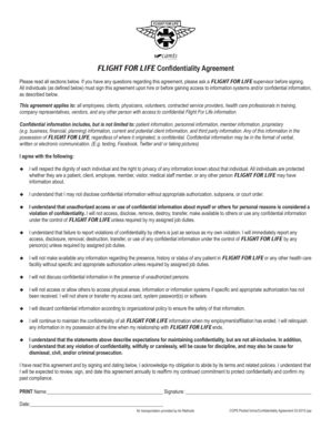 Confidentiality Agreement 03-2010Layout 1qxd - flightforlife