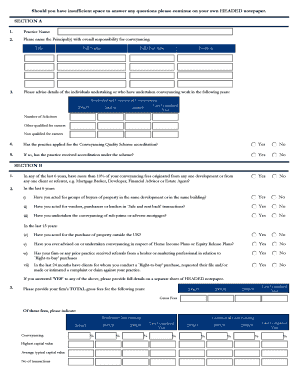 Supplementary Conveyancing Questionnaire