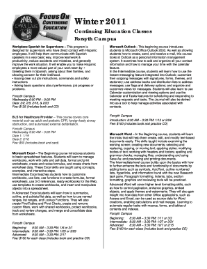 Continuing Education Registration Form