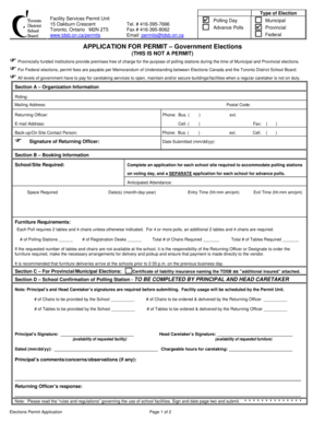 Elections Permit Application