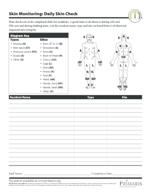 skin check template Skin Check Sheet - Fill Online, Printable, Fillable, Blank  pdfFiller
