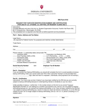 IRS Form W-9