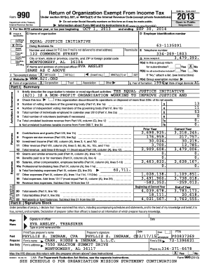 Form 990 Tax Return for Exempt Organizations