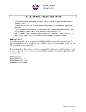 Graduate Application Form