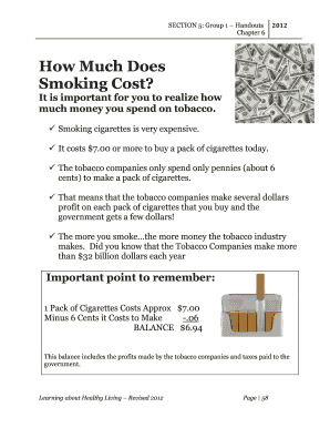Smoking Cost Calculator