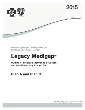 Legacy Medigap Plan Enrollment Application