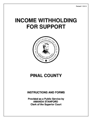 Income Withholding for Support Form