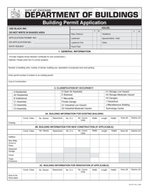 Chicago Building Permit Application