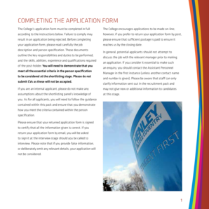 College Application Form