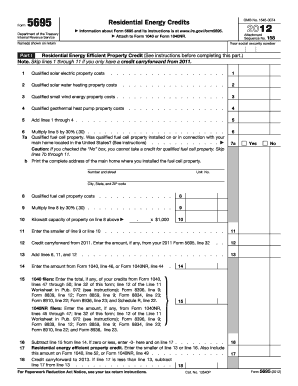 Form 5695 Residential Energy Credits
