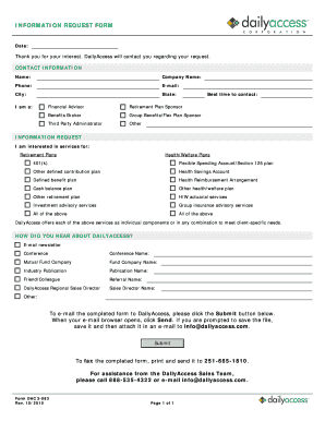 Information Request Form