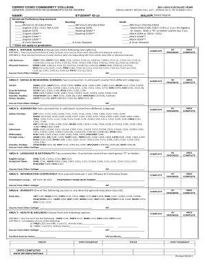Cerro Coso Community College AA/AS Degree Requirements