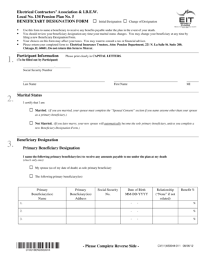 Beneficiary Designation Form