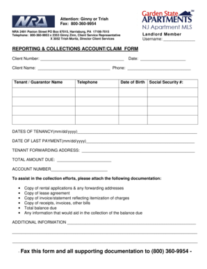 Standard Landlord Order Form
