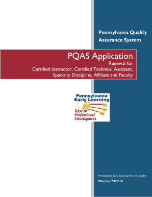 Pennsylvania PQAS Renewal Application