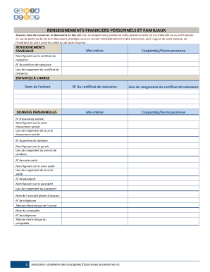 Outil interactif de gestion des documents financiers personnels et familiaux