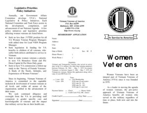 Vietnam Veterans of America Membership Application