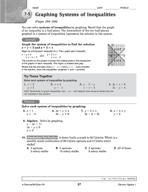 Graphing Systems of Inequalities Worksheet