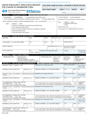 Group Enrollment Application Form