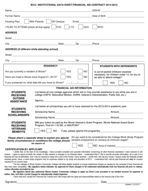 IECC Financial Aid Contract