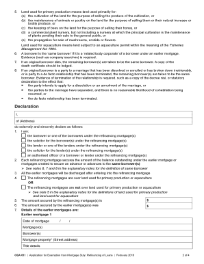 Application for Exemption from Mortgage Duty