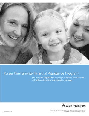 Kaiser Permanente Financial Assistance Form