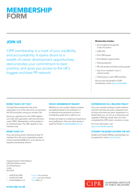 CIPR Membership Application Form