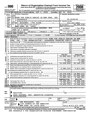 Form 990 Return of Organization Exempt From Income Tax