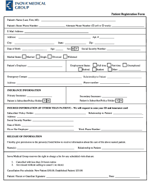 Patient Registration Form