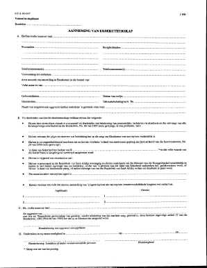 South African Executor Appointment Form