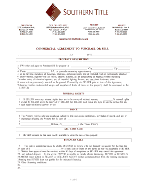 Commercial Property Purchase Agreement