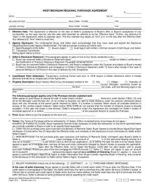 West Michigan Regional Purchase Agreement