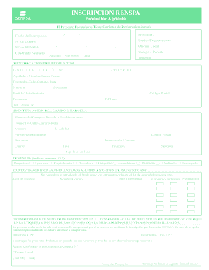 INSCRIPCION RENSPA