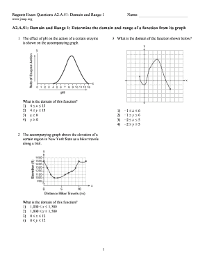 Regents Exam Questions A2.A.51: Domain and Range