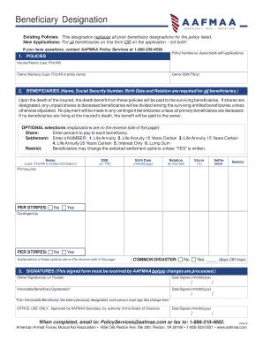 Beneficiary Designation Form