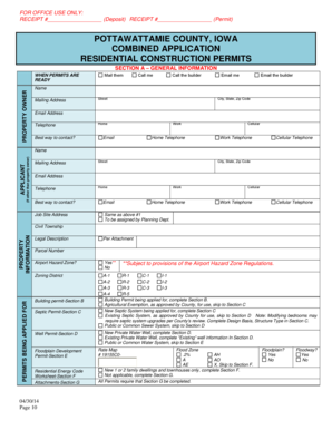 Residential Construction Permit Application