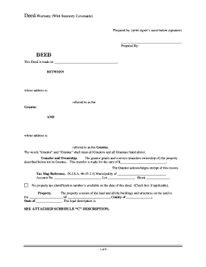 Deed-Warranty with Statutory Covenants