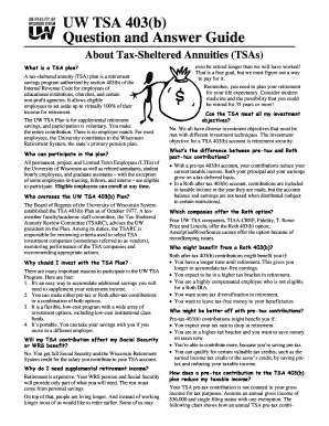 UW TSA 403(b) Plan Guide