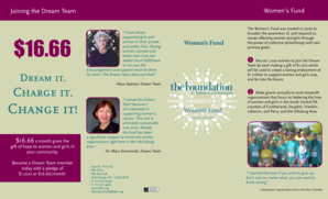Women's Fund Dream Team Pledge Form