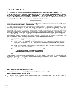 Fractional Share Marital Trust Will Template