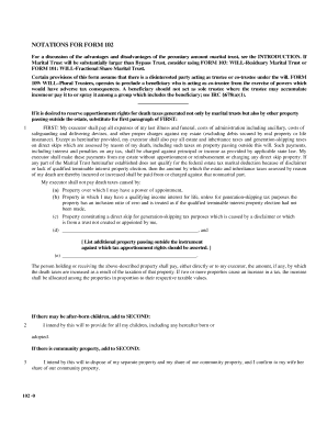 WILL–Pecuniary Amount Marital Trust
