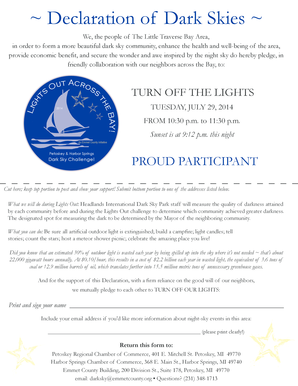 Dark Sky Challenge Declaration