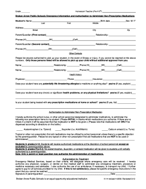 Emergency Medication Authorization Form