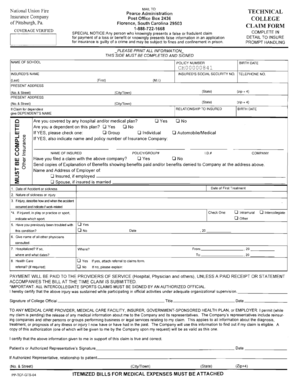 Insurance Claim Form