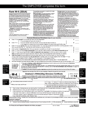 Form W-4 (2014)