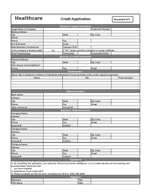 Credit Application Form 471