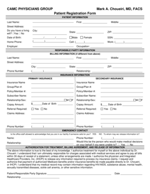 Patient Registration Form