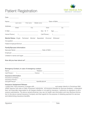 Patient Registration Form