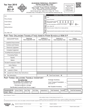 Oklahoma Business Personal Property Tax Form