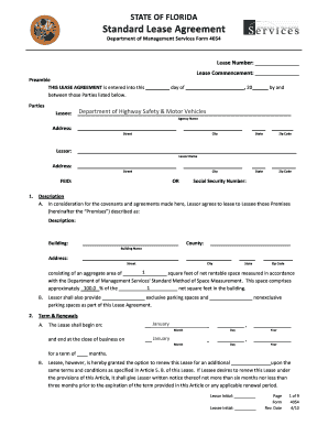 Florida Standard Lease Agreement